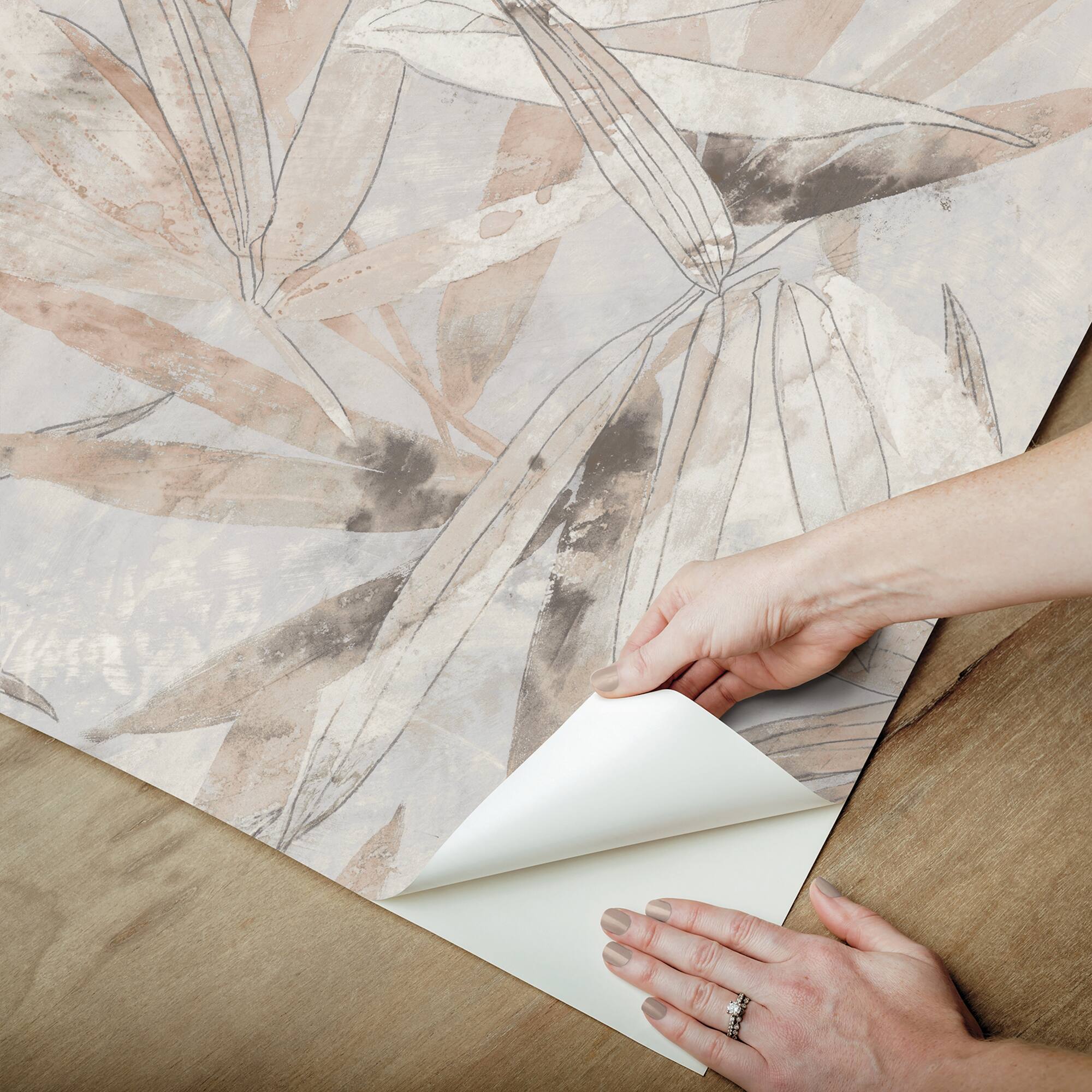 NuWallpaper Egypt Sherrod Neutral Bali Bamboo Peel & Stick Wallpaper
